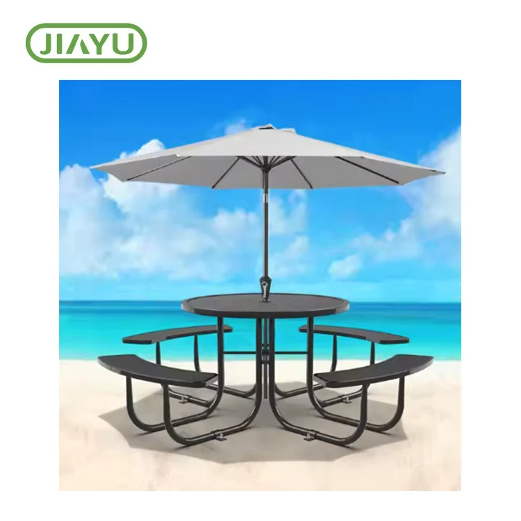 Kommersjele stielen Mesh Picknic-tafel